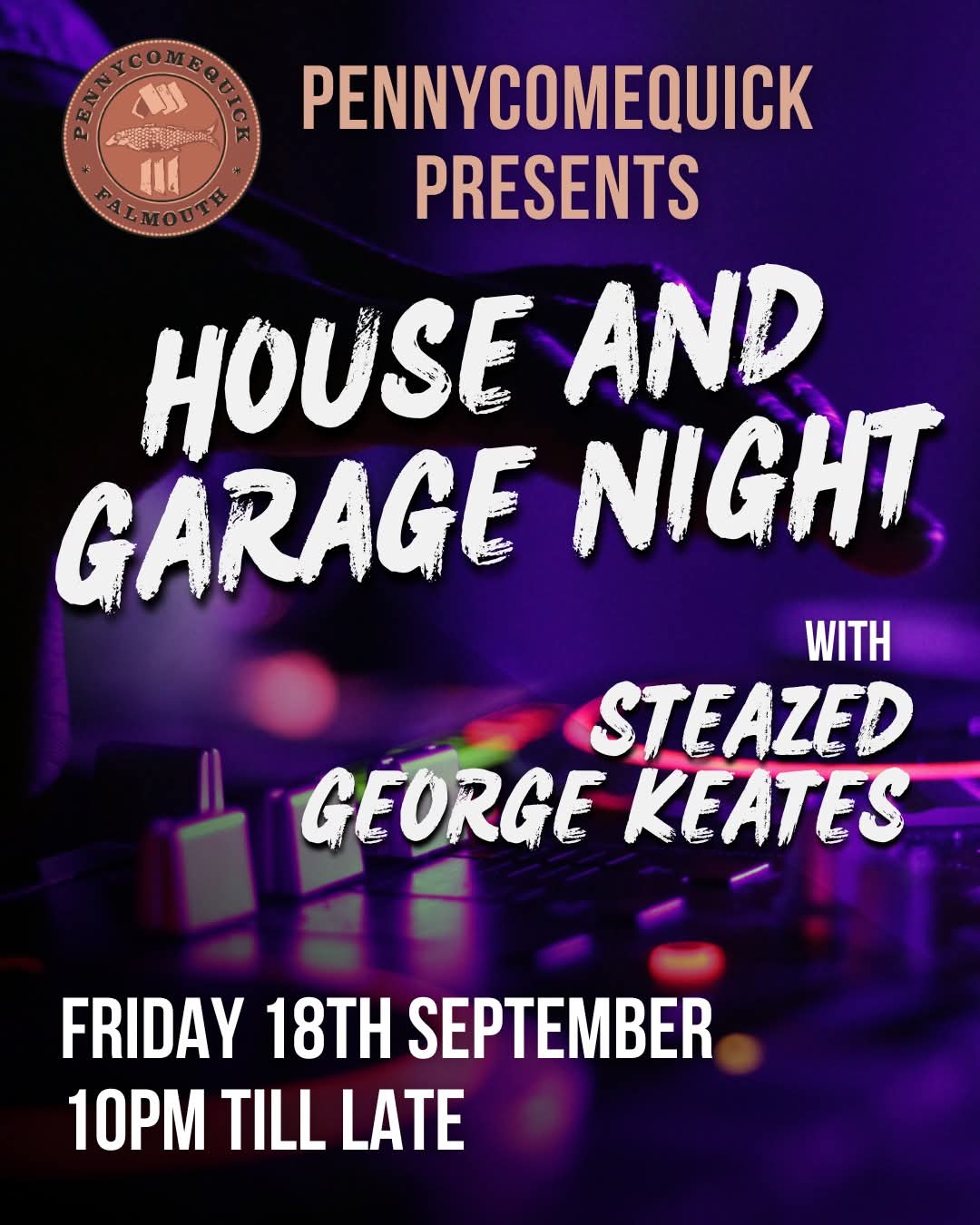 HOUSE AND GARAGE NIGHT
