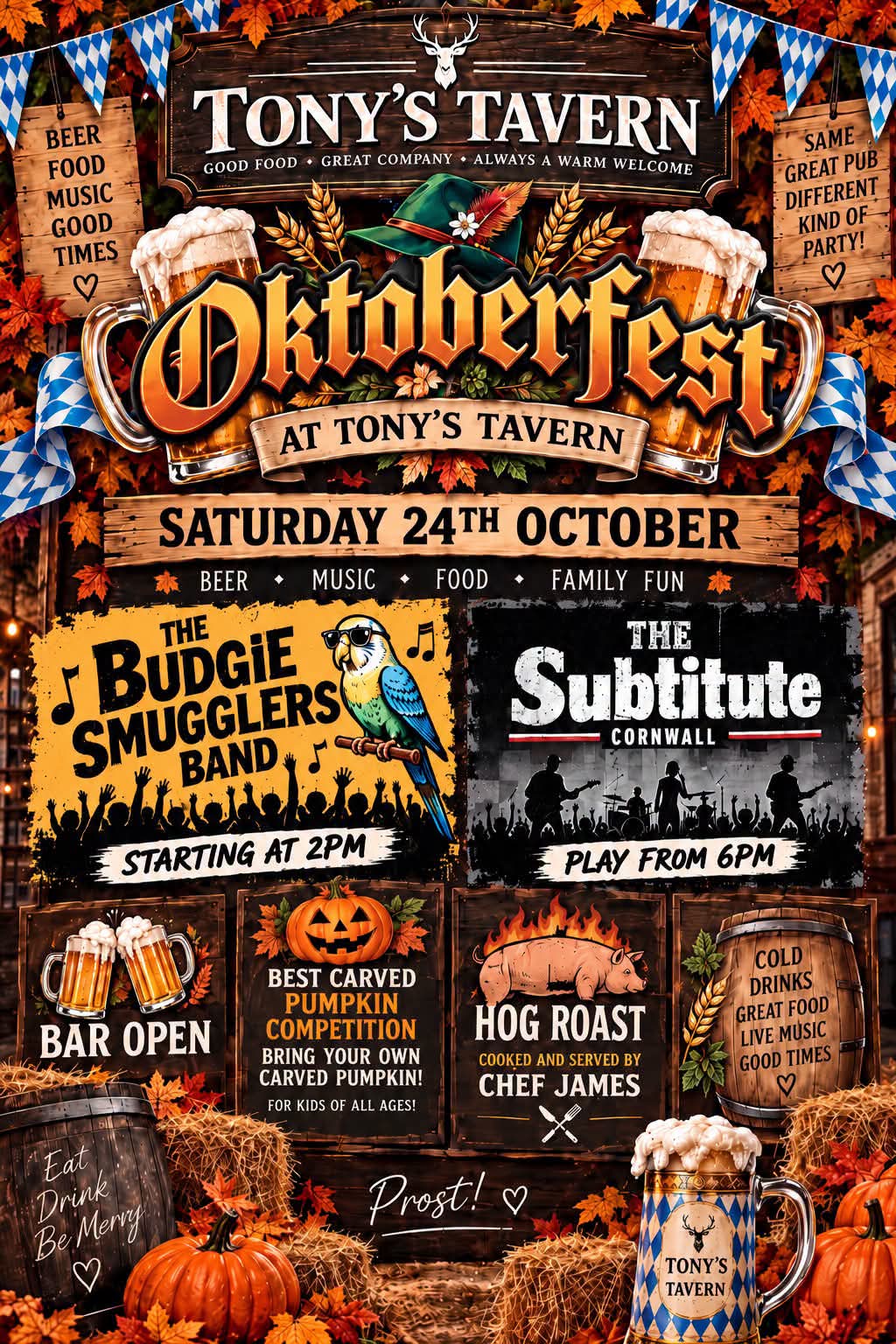 Oktoberfest AT TONY'S TAVERN