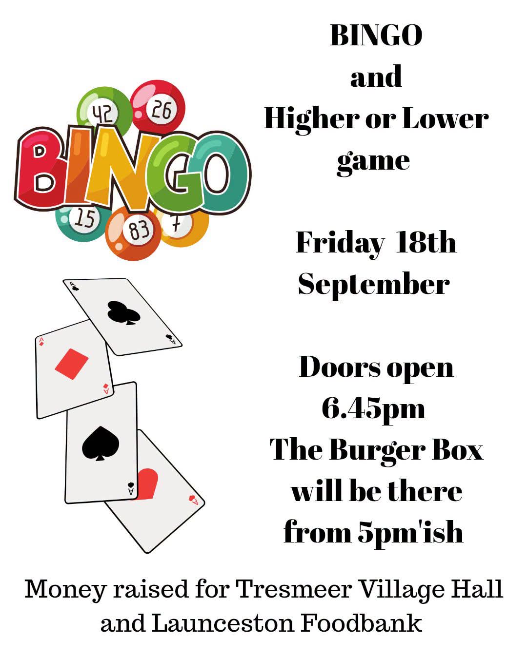BINGO and Higher or Lower game
