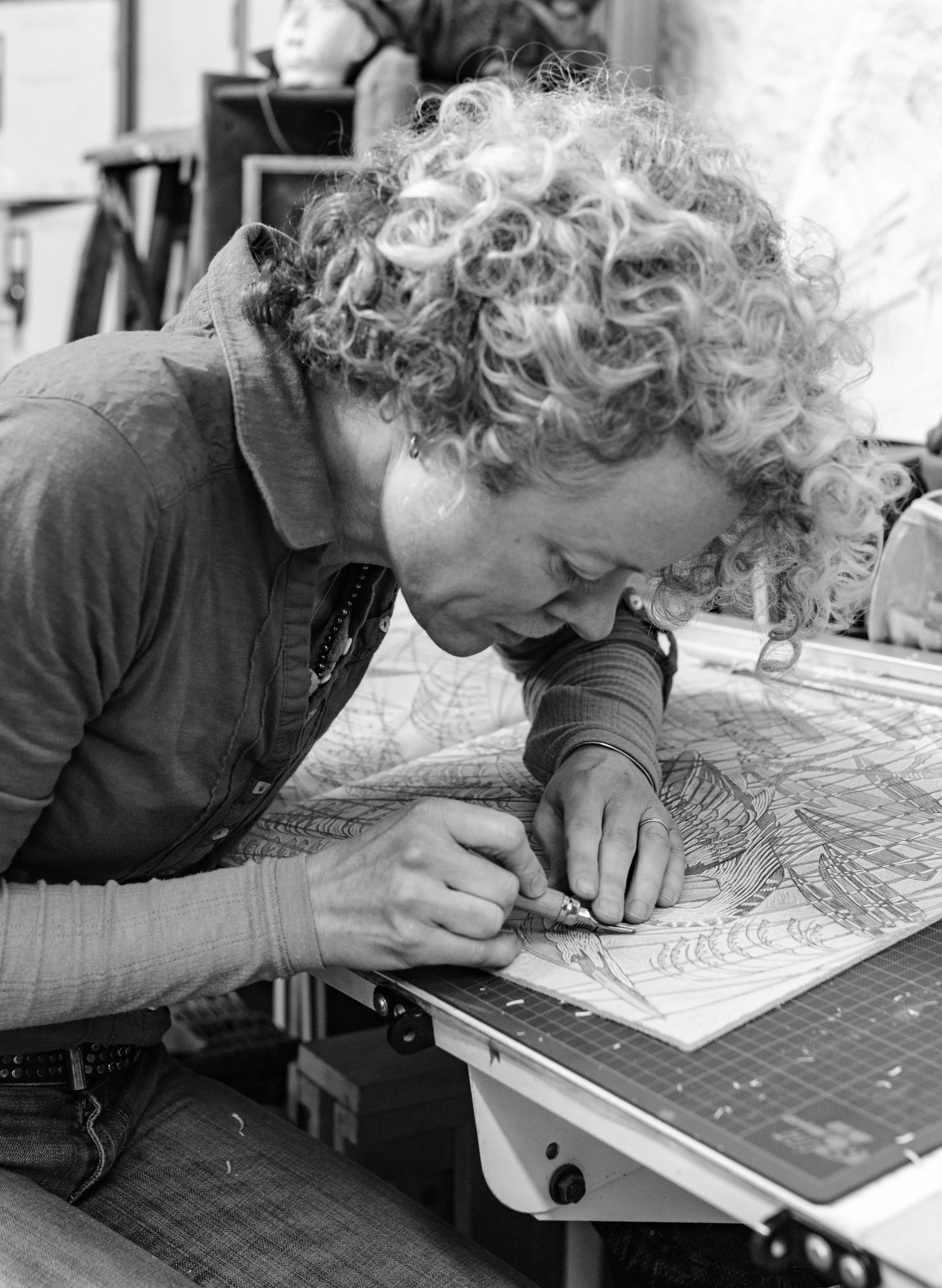 2 day Woodcut Printmaking with Olivia Clifton-Bligh