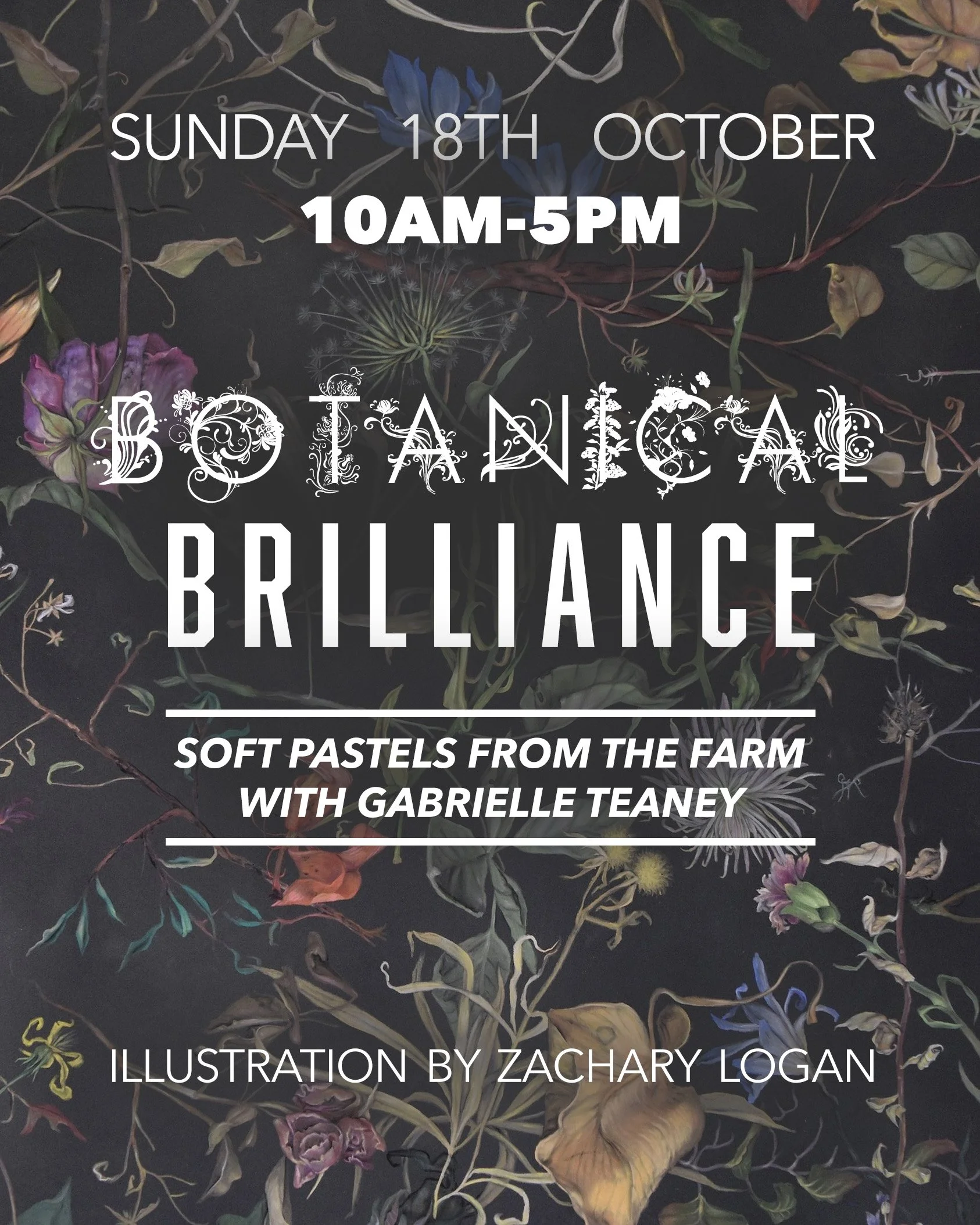 Botanical Brilliance: Soft Pastels from the Farm with Gabrielle Teaney (1 Day Workshop)