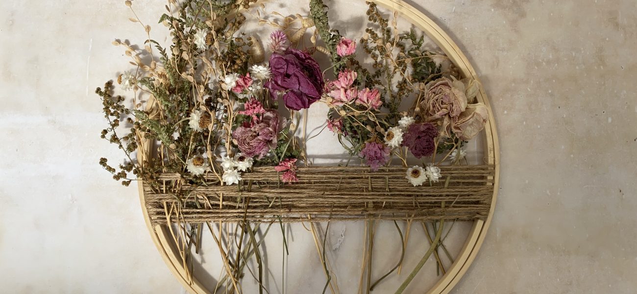 Dried Flower Embroidery Hoop Workshop - ONE SPACE LEFT